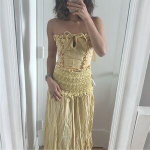 NWT Jen's Pirate Booty Black Oak Corset in Sunrise